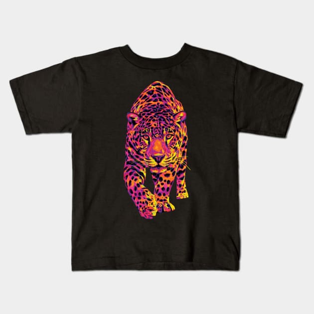 The Hot Jaguar Kids T-Shirt by polliadesign